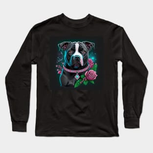 Glowing Staffy Long Sleeve T-Shirt